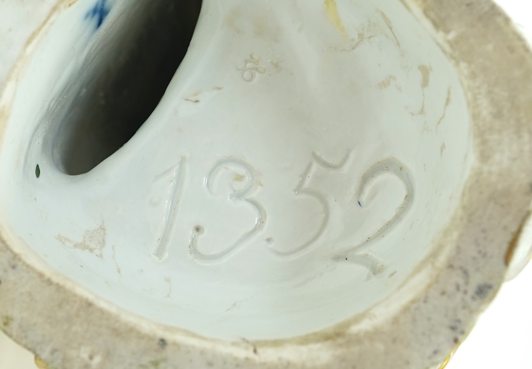 A pair of large Meissen figures of musicians, 19th century